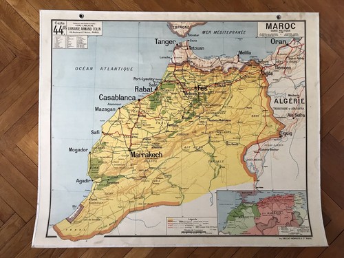 Carte scolaire vidal lablache - carte,