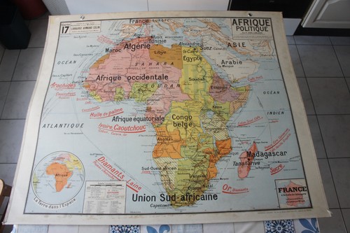 Ancienne carte scolaire - ancienne,