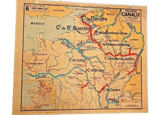 Carte scolaire ancienne