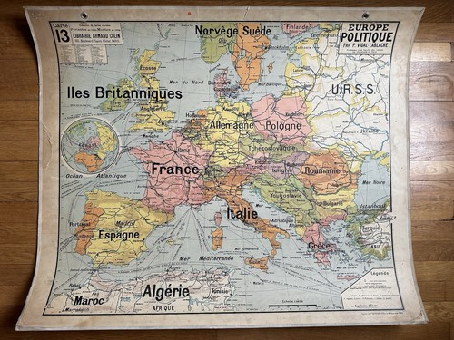 Carte scolaire vidal lablache - carte,