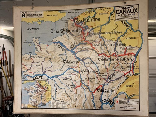 Ancienne affiche carte - affiche,