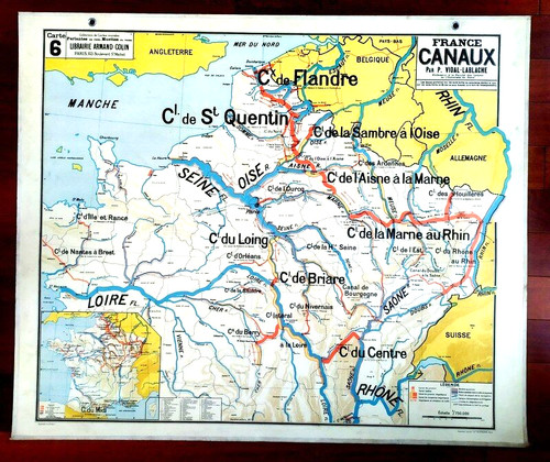 Affiche scolaire carte - affiche,