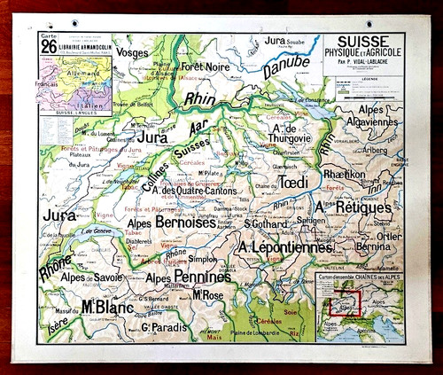 Carte scolaire vidal lablache - scolaire,